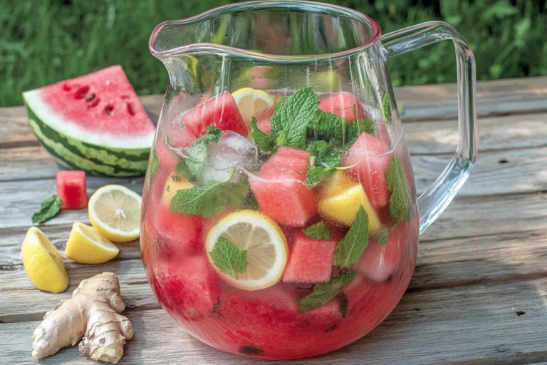 Watermelon and Ginger Detox Water