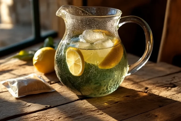 Green Tea and Lemon Detox Water