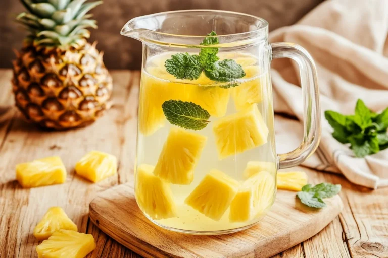 Pineapple and Mint Detox Water