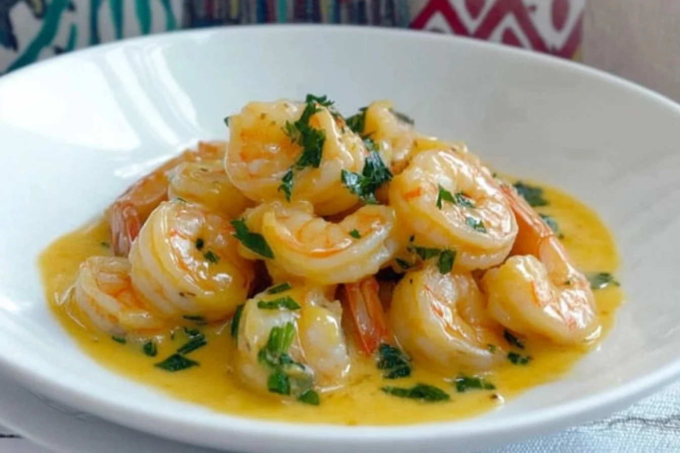 Creamy Garlic Prawns