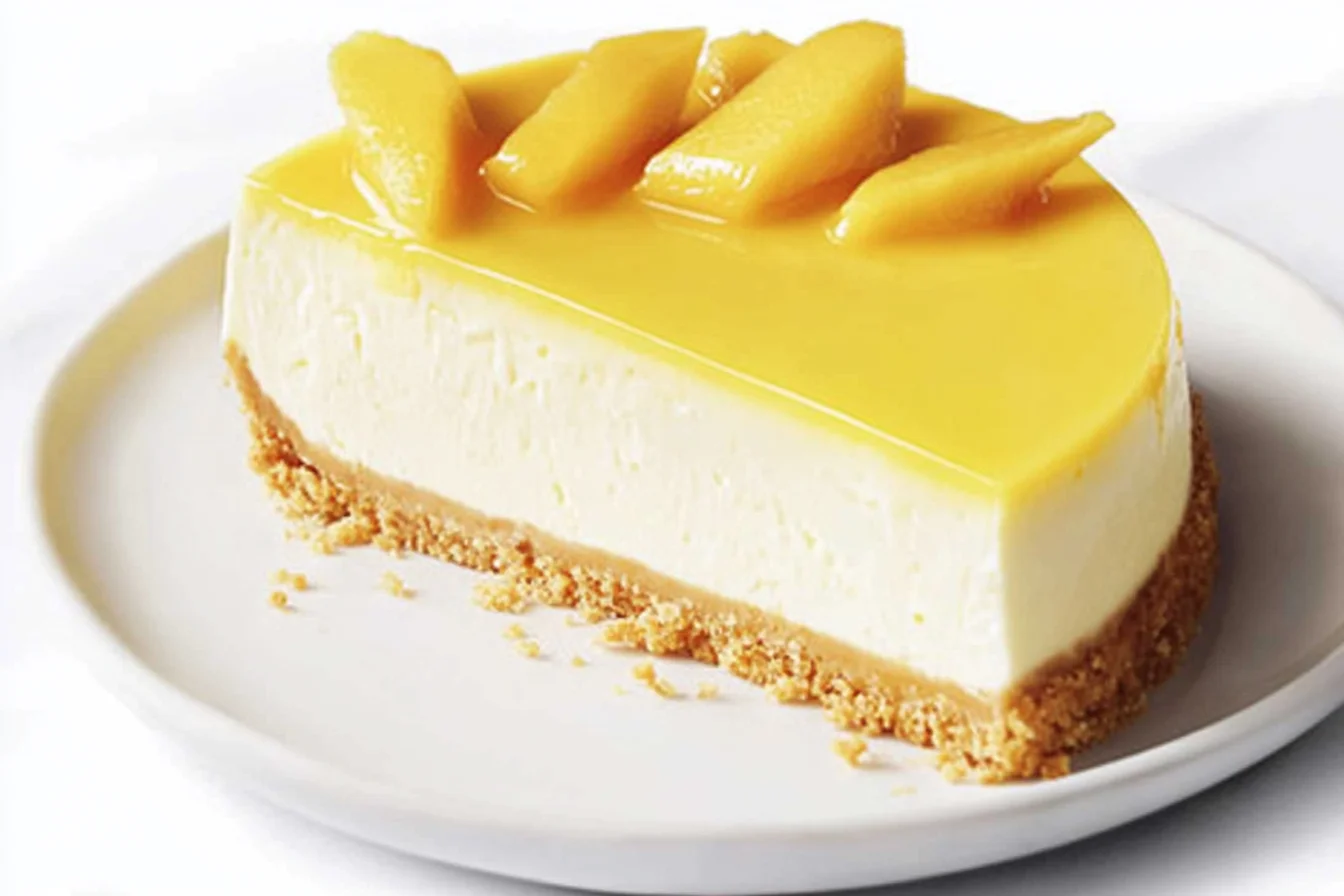 White Chocolate Mango Cheesecake