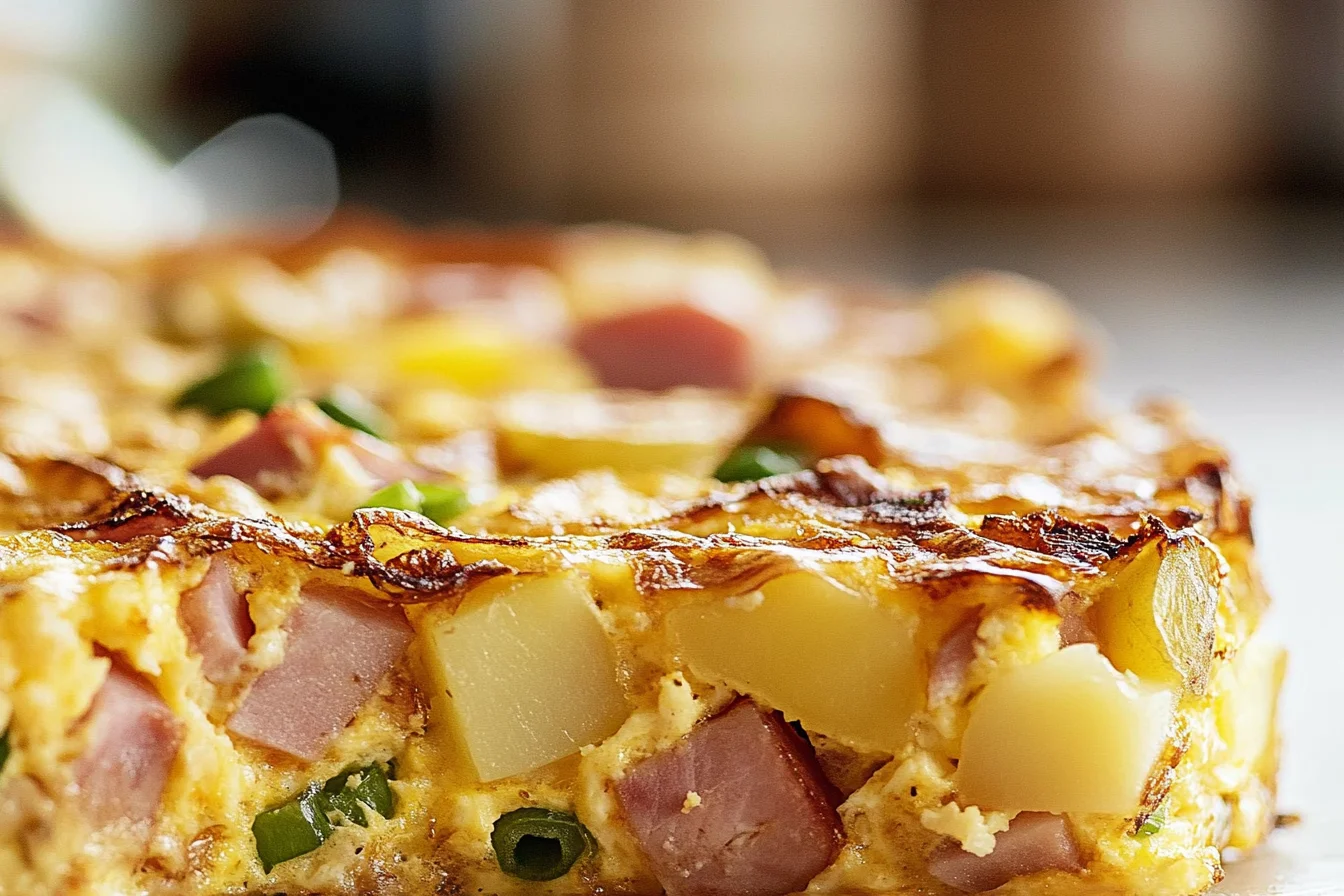 Leftover Christmas Ham Breakfast Casserole