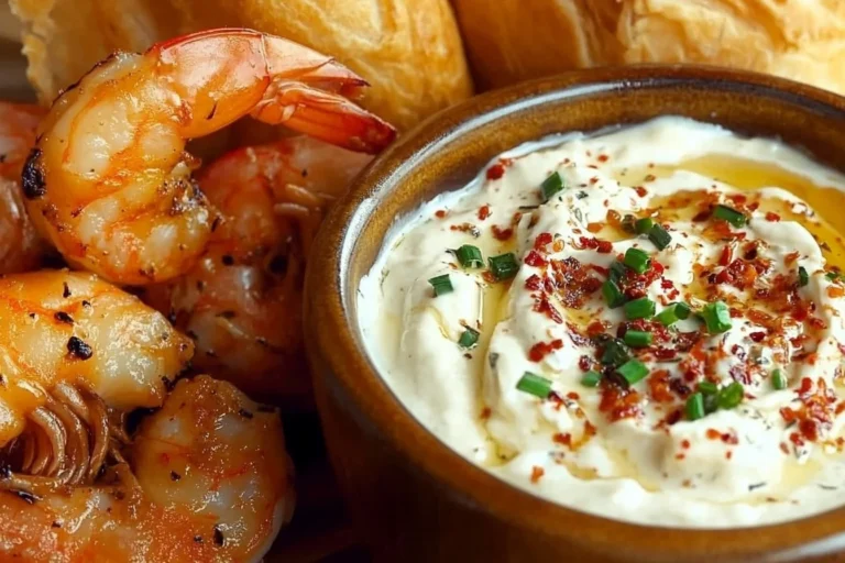 Cheesy Cob Loaf with Prawns