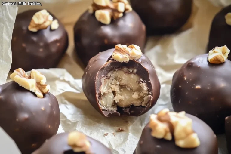 Coffee and Walnut Condensed Milk Truffles