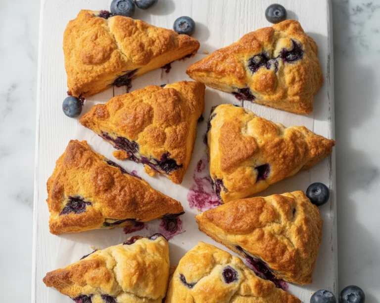Delicious homemade scones made in air fryer, golden and fluffy, served on a plate.