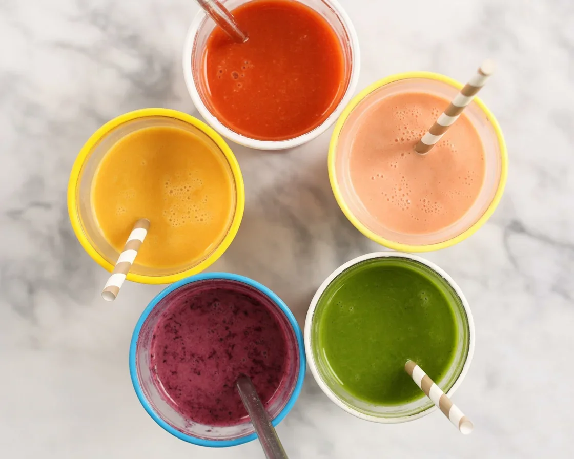 Quick smoothie recipes for busy mornings with fruits and vegetables prepped ahead.