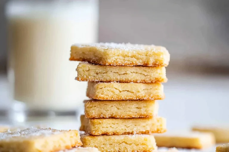 Delicious gluten-free almond flour shortbread cookies on a plate