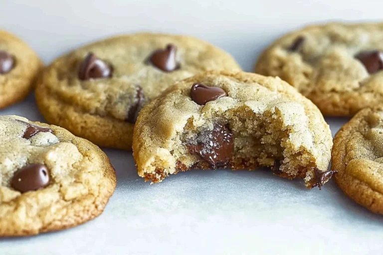 Healthy chocolate chip avocado cookies baked and displayed on a plate