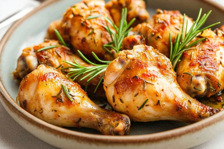 Slow cooker chicken legs cooked to perfection with herbs and spices.
