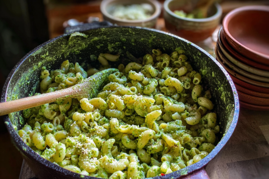 Lemony Zucchini Pasta with Cottage Cheese