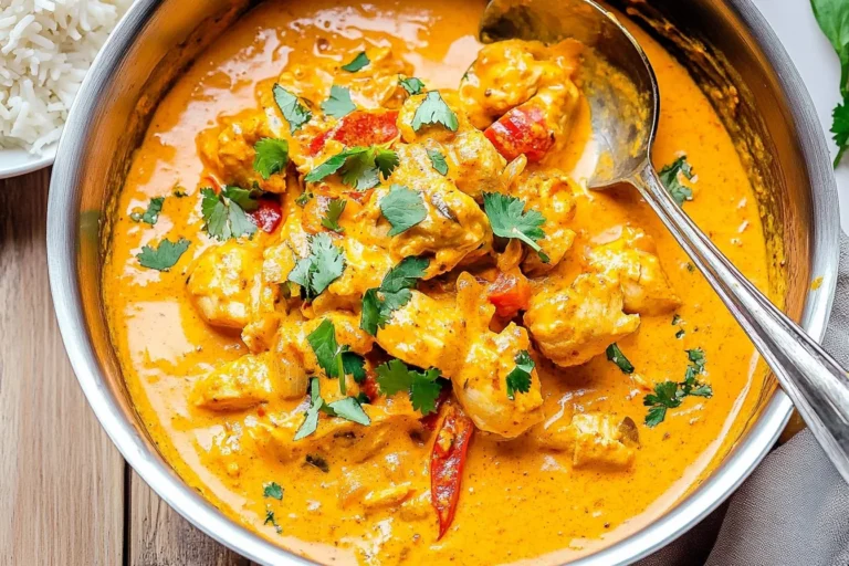 Delicious Whole30 Coconut Paleo Chicken Curry served in a bowl